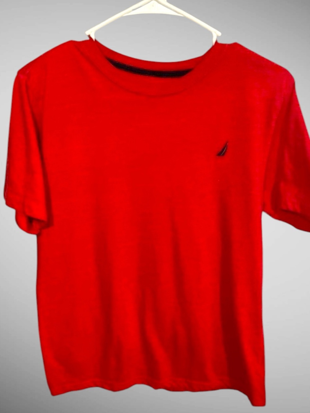 Nautica Boys XL 18-20 Red Short Sleeve Logo T-Shirt